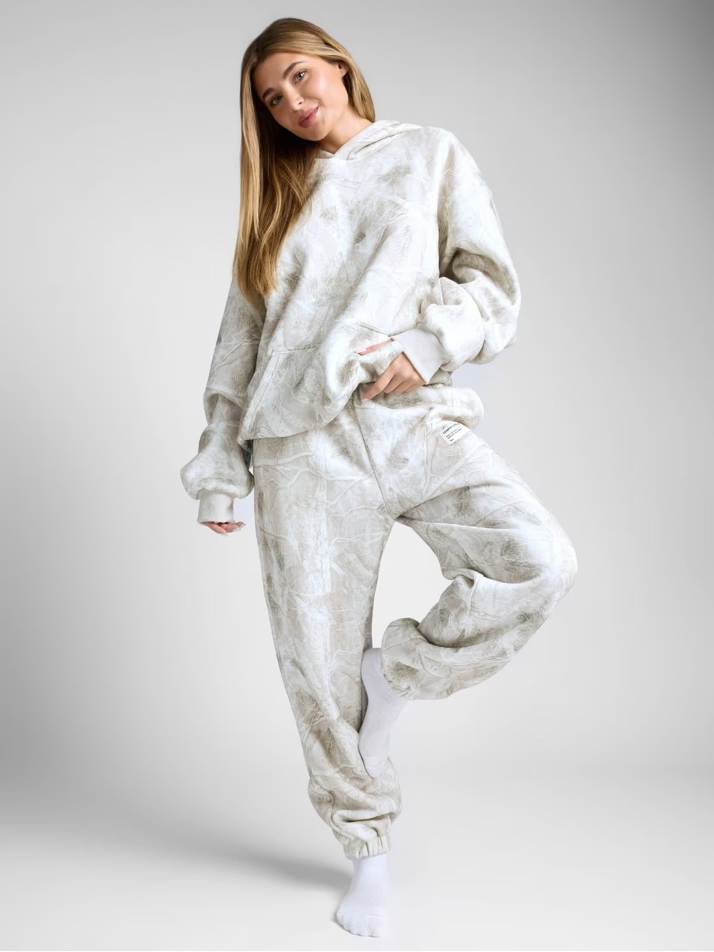 COMFRT Camo Sweatpants Silver Birch XS